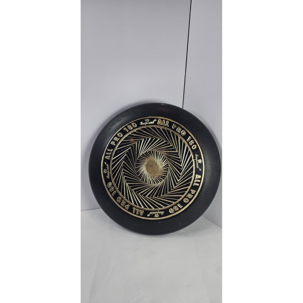 1990s Imperial All Pro 180 Frisbee Flying Disc - No Slip Grip - 10.5 Inch - Blue